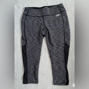 Avia Gray & Black Capri Workout Leggings